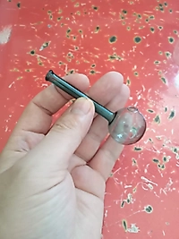 Cam Yağ Brülörü Renkli Yeşil 10Cm