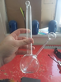 Cam Sulu 30Cm Tütün İçindir