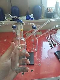 Cam Şişe Yağ Brülörü Sulu