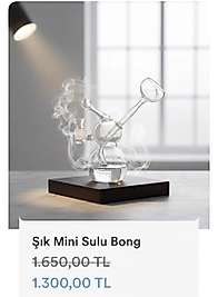 Cam Sulu Tasarım Tütün İçindir