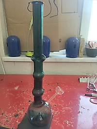 Cam Big Boy Renkli Koyu Yeşil Sulu Tütün İçindir