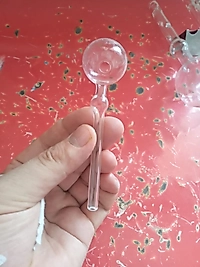 Cam Yağ Brülörü 10Cm 7mm İşlemeli