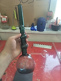 Cam Yağ Brülörü Big Boy Renkli Sulu Yeşil