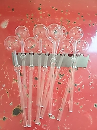 Cam Yağ Brülörü Uzun Cam İşlemeli 7mm