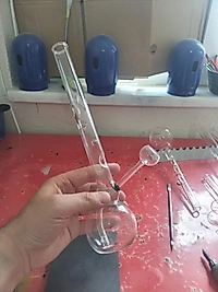 Cam Sulu Şekilli Ürün 30Cm Tütün İçindir